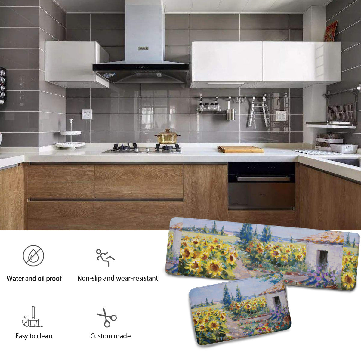 Kitchen Mat Sunflowers