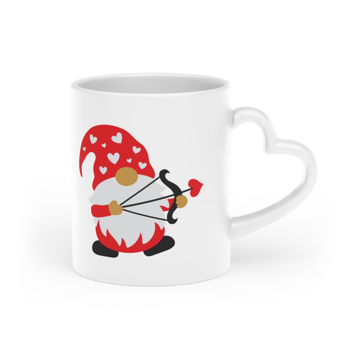 Heart-Shaped Mug Gnome love