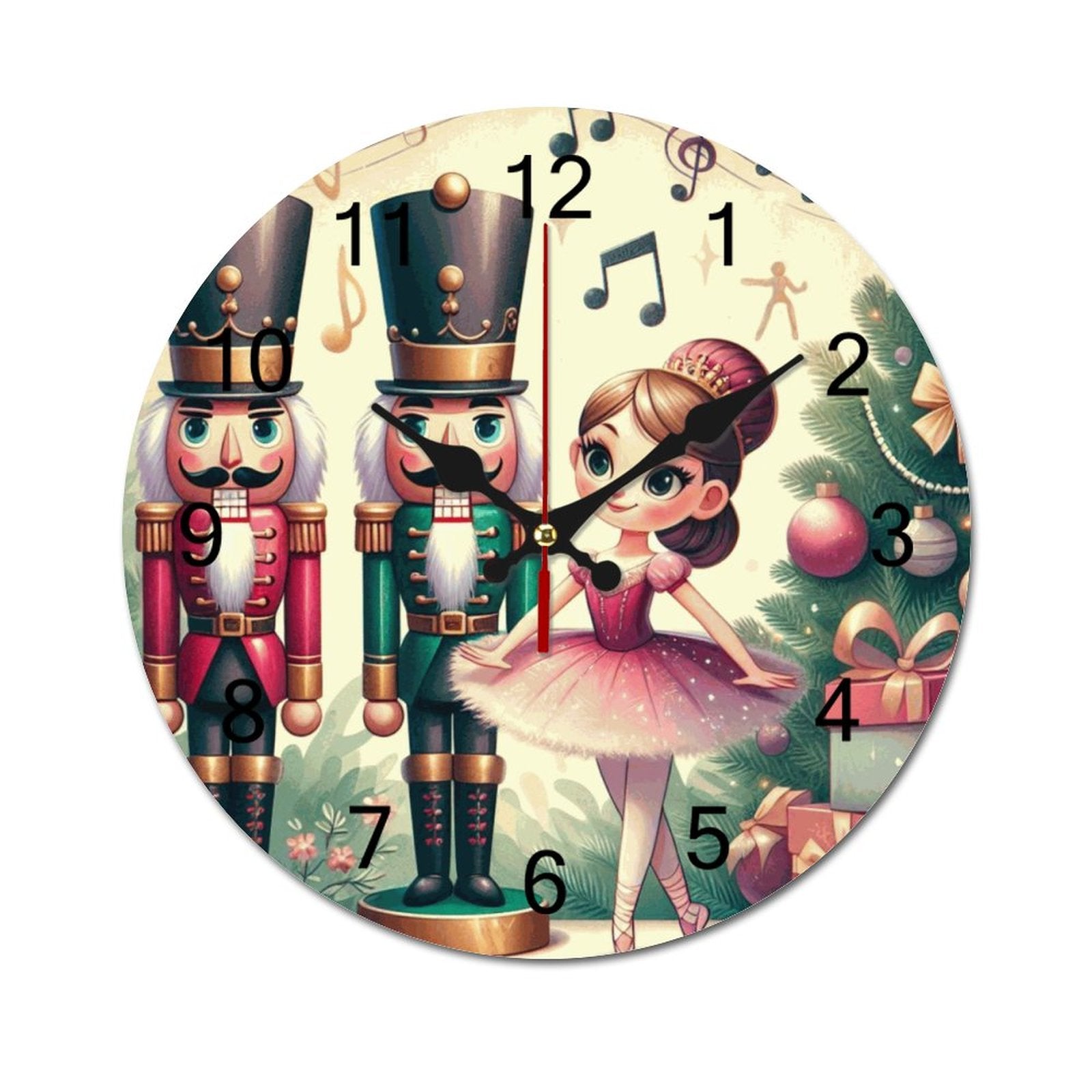 Concise Silent Wooden Wall Clock-9.84&quot;x9.84&quot;/ 25x25cm