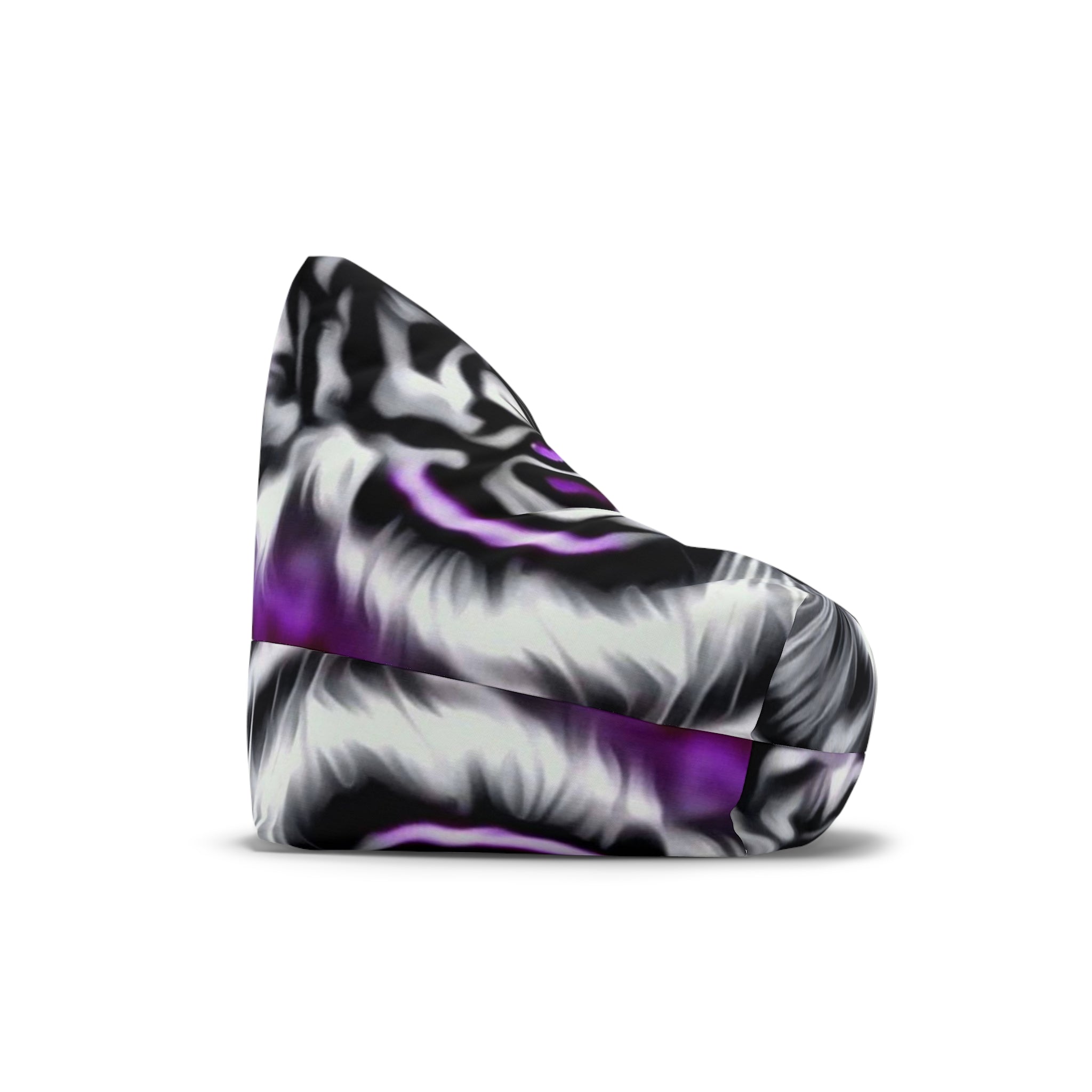 Bean Bag Chair Cover Purple Tiger