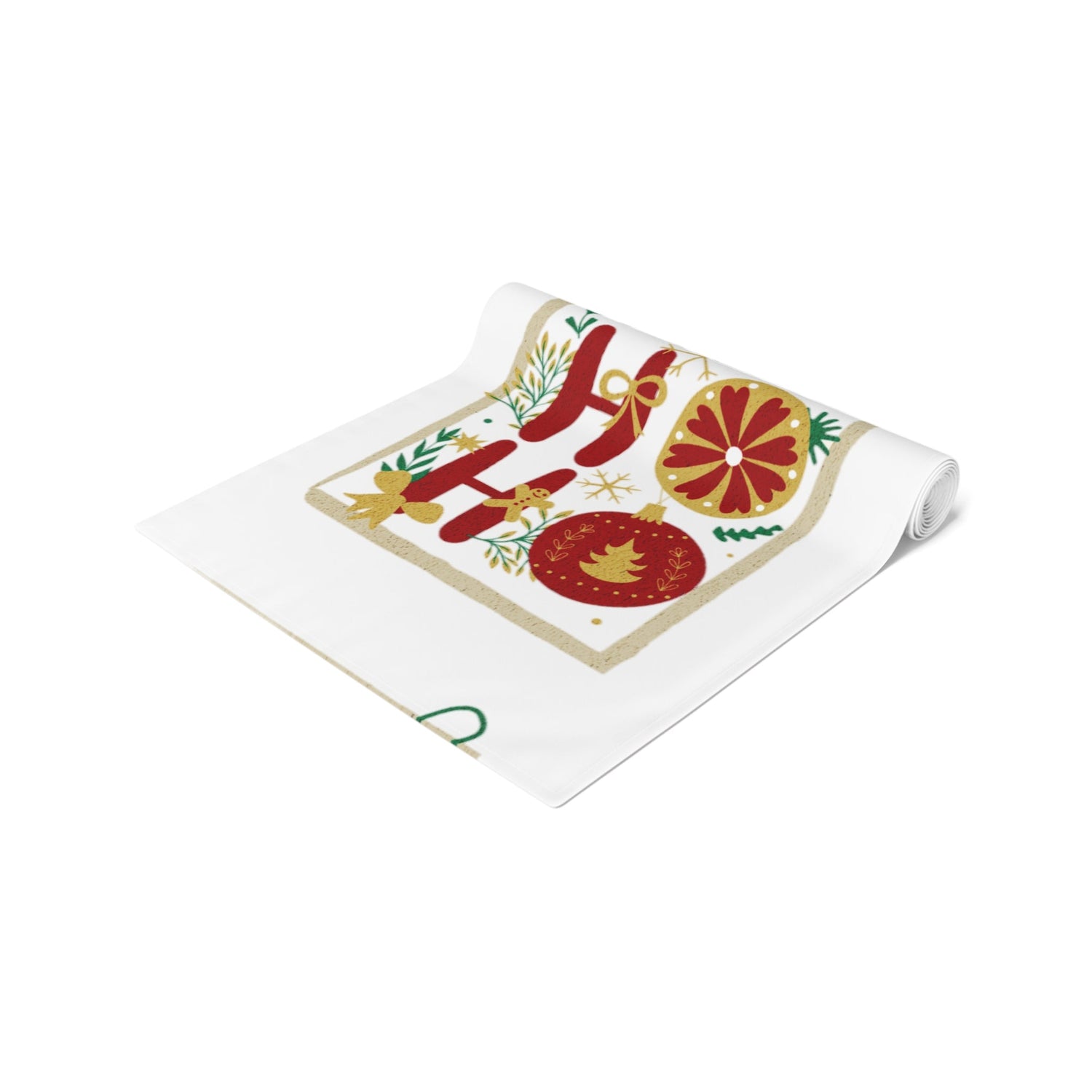 Table Runner (Cotton, Poly)Ho ho Christmas decoration