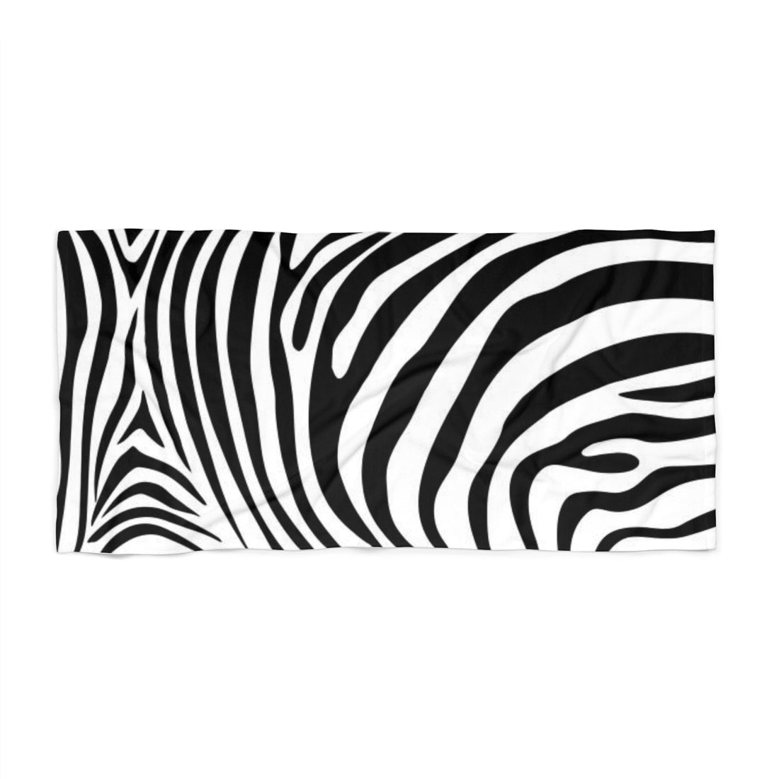 Beach Towel Zebra black and white