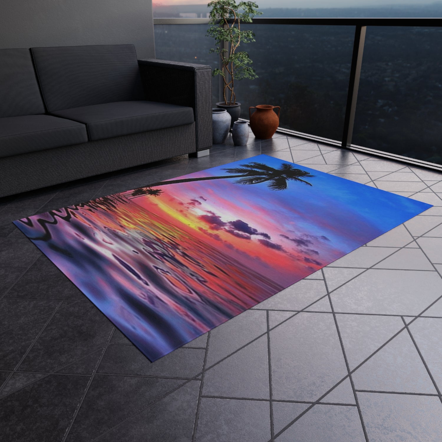 Outdoor Rug Sunset