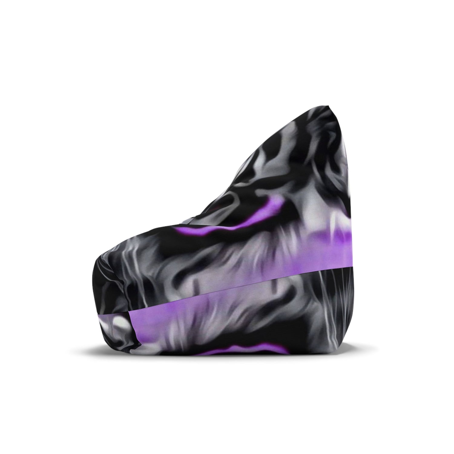 Bean Bag Chair Cover Purple Tiger