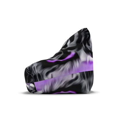 Bean Bag Chair Cover Purple Tiger