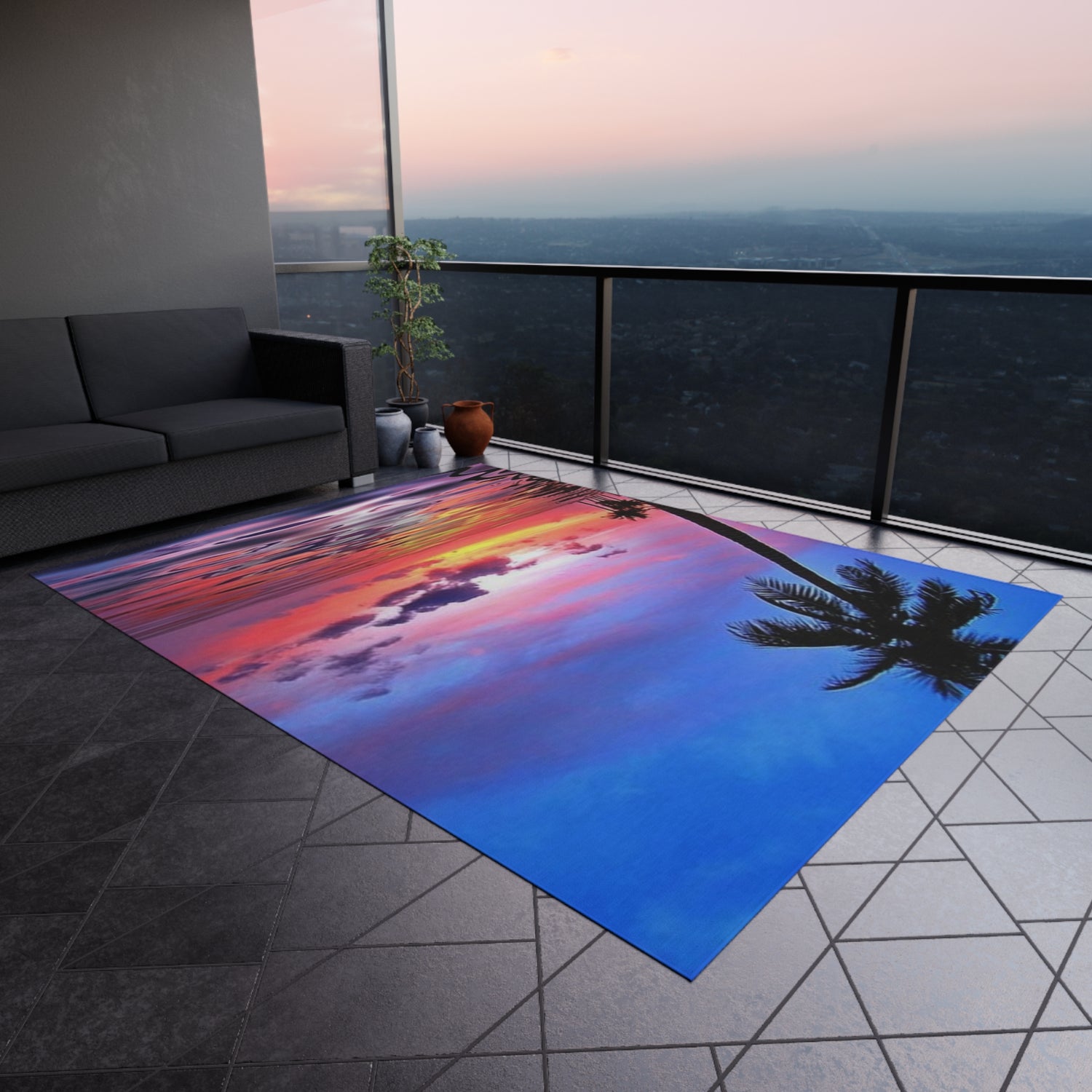 Outdoor Rug Sunset