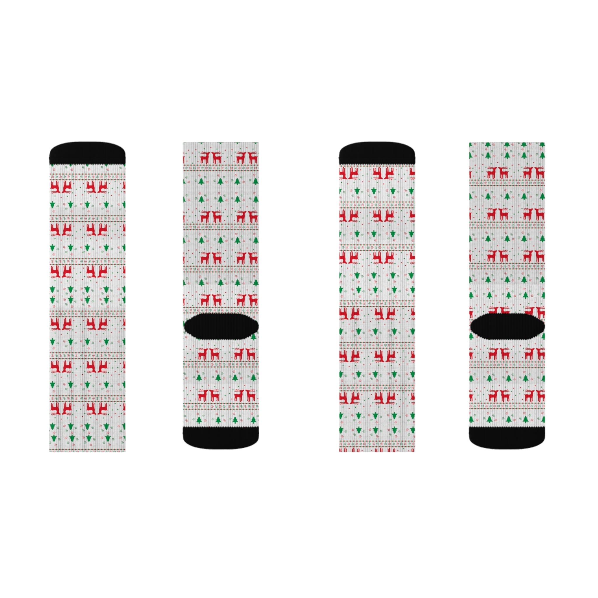 Sublimation Socks Christmas pattern