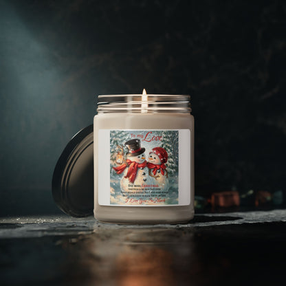 Scented Soy Candle, 9oz Christmas decoration I love you so much