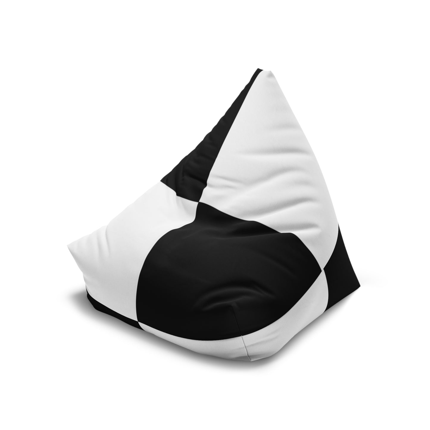 Bean Bag Chair Cover Black and White