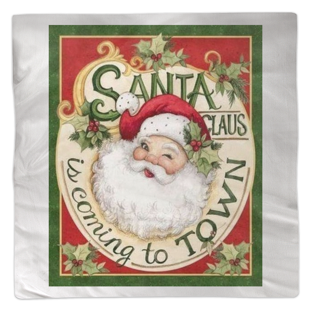 Cloth Napkins Santa Claus Christmas.