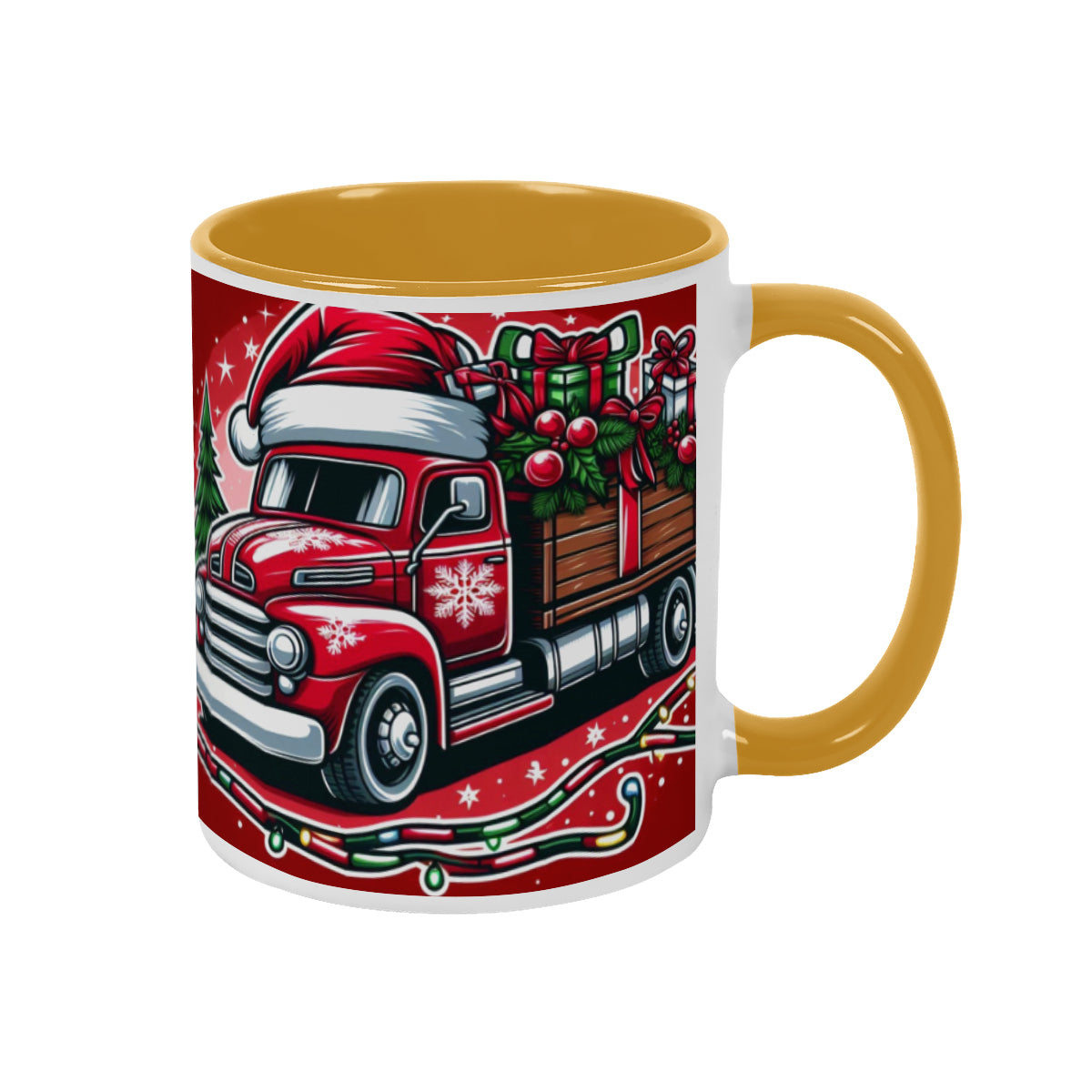 Mug Christmas red Santa Claus Truck decoration