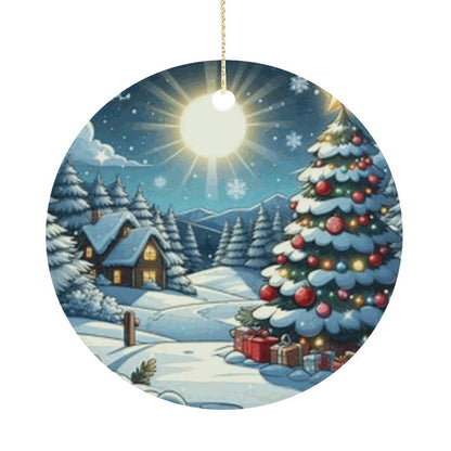 Round Ceramic Christmas Decorations