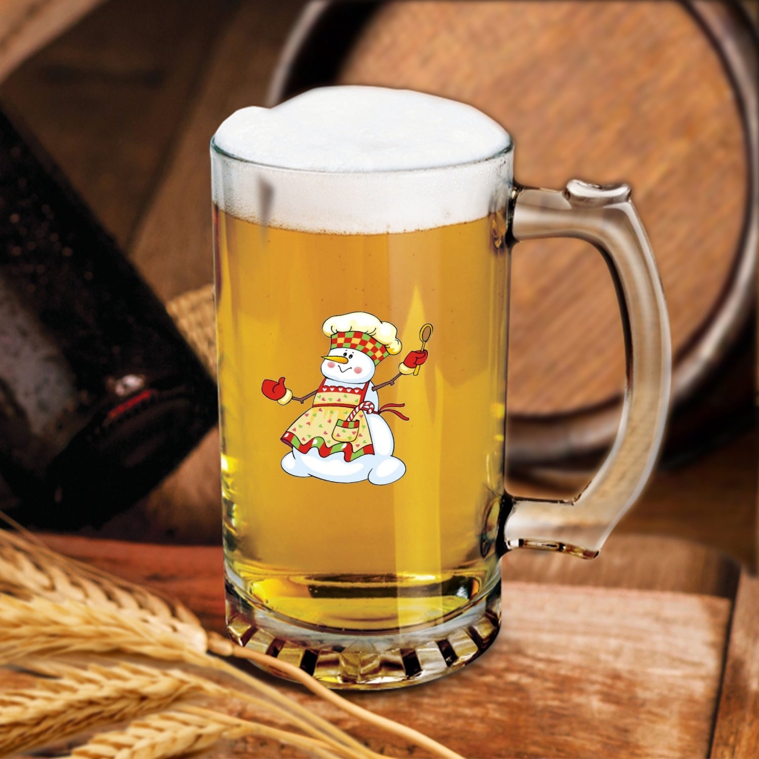 Beer Mug Cooker Snowman