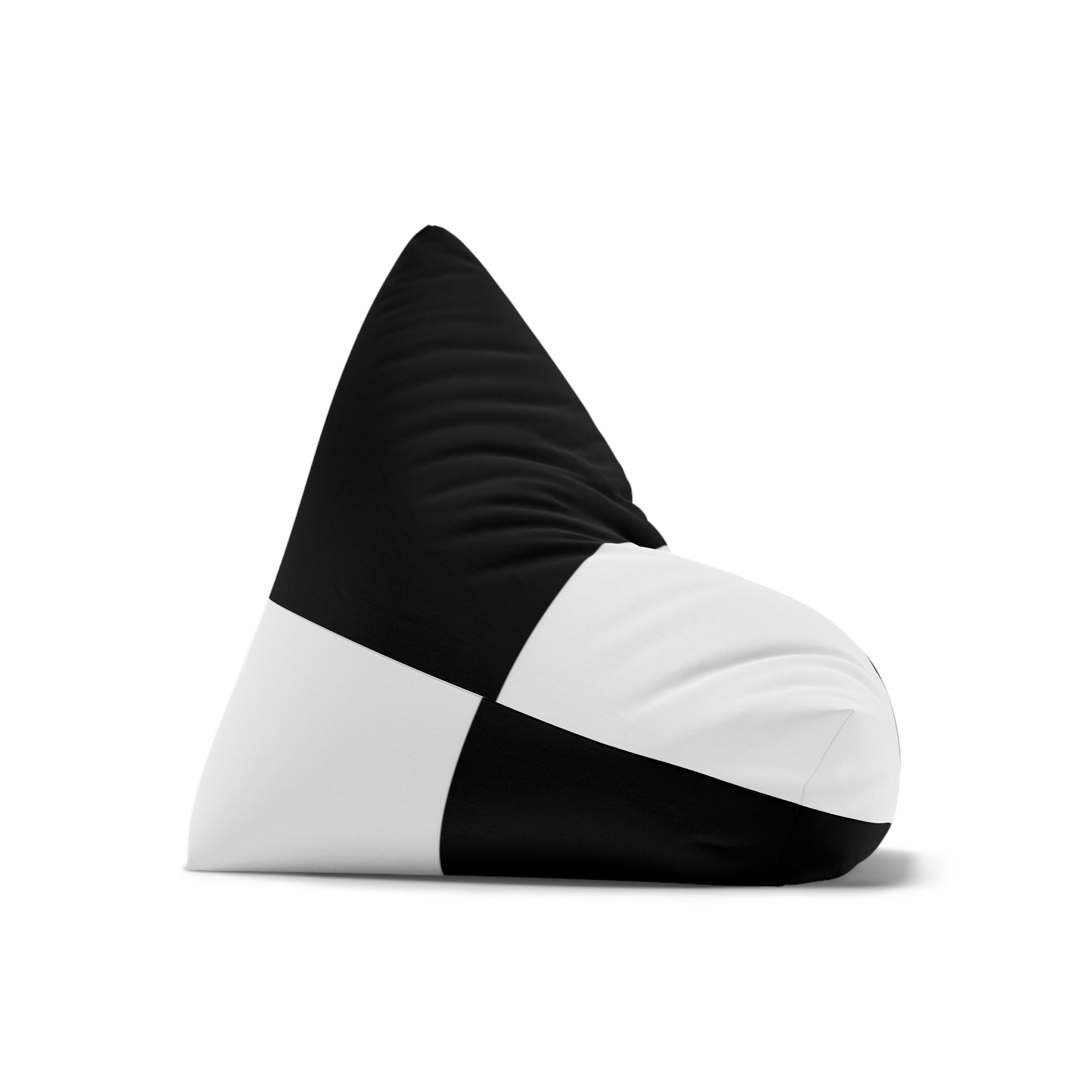 Bean Bag Chair Cover Black and White