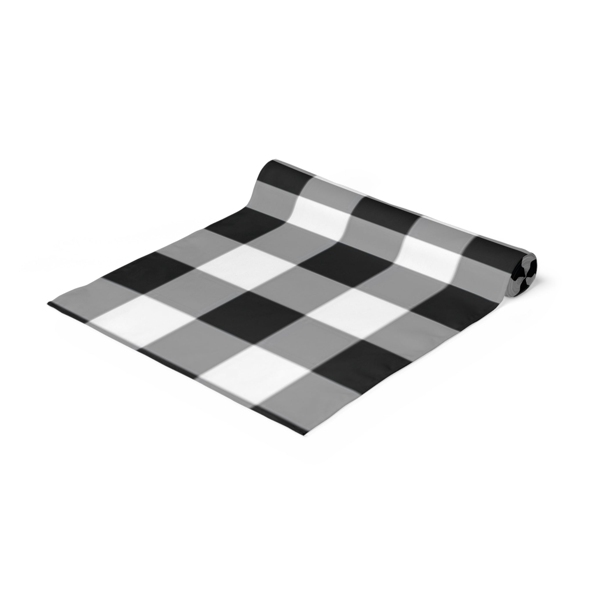 Table Runner Black and white  Christmas