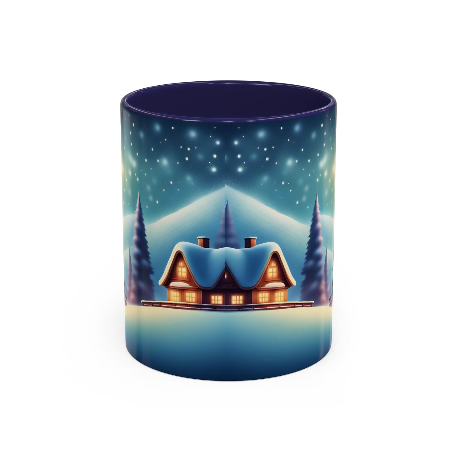 Accent Coffee Mug Winter Scenery