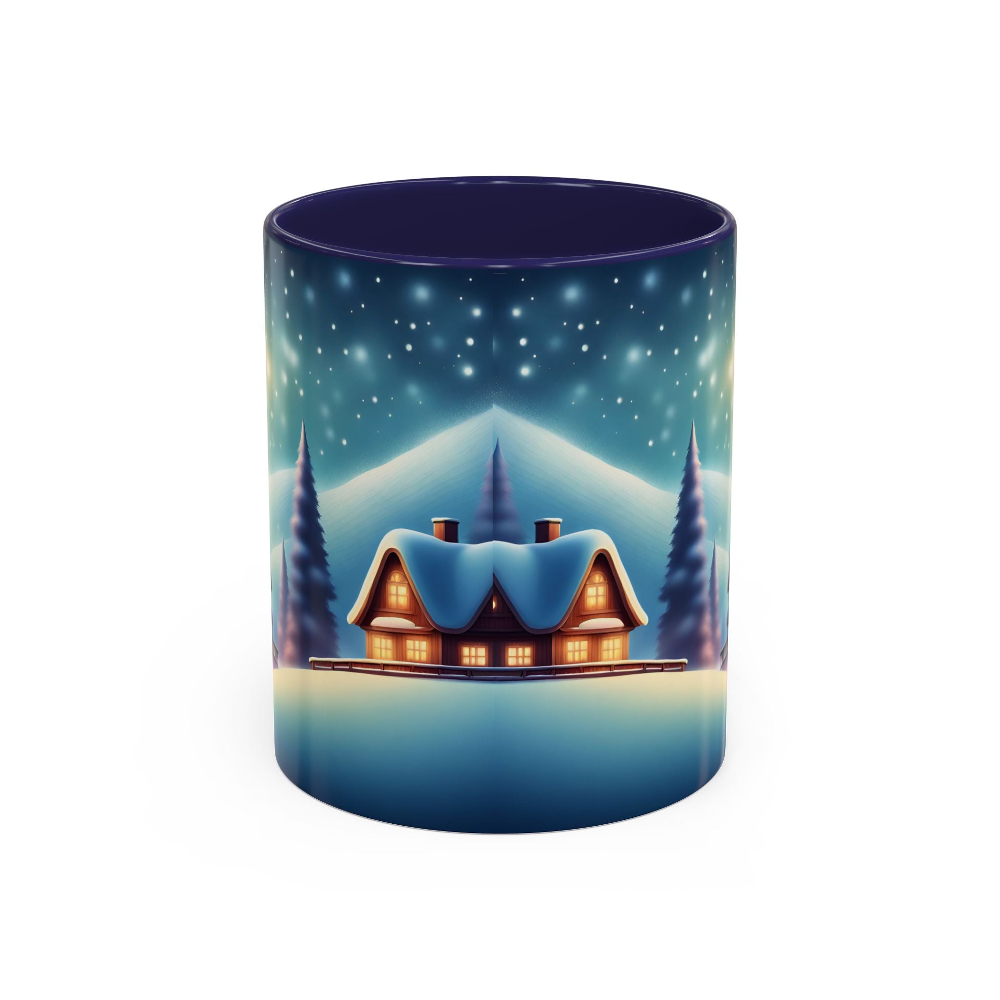 Accent Coffee Mug Winter Scenery