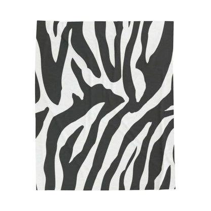 Velveteen Plush Blanket Zebra