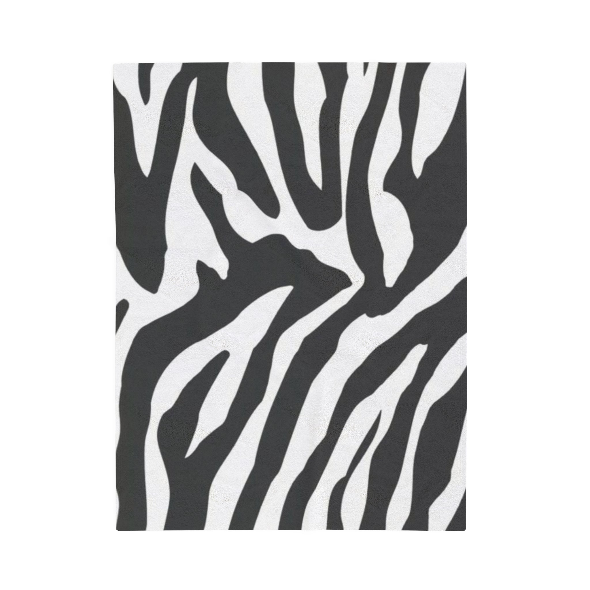 Velveteen Plush Blanket Zebra