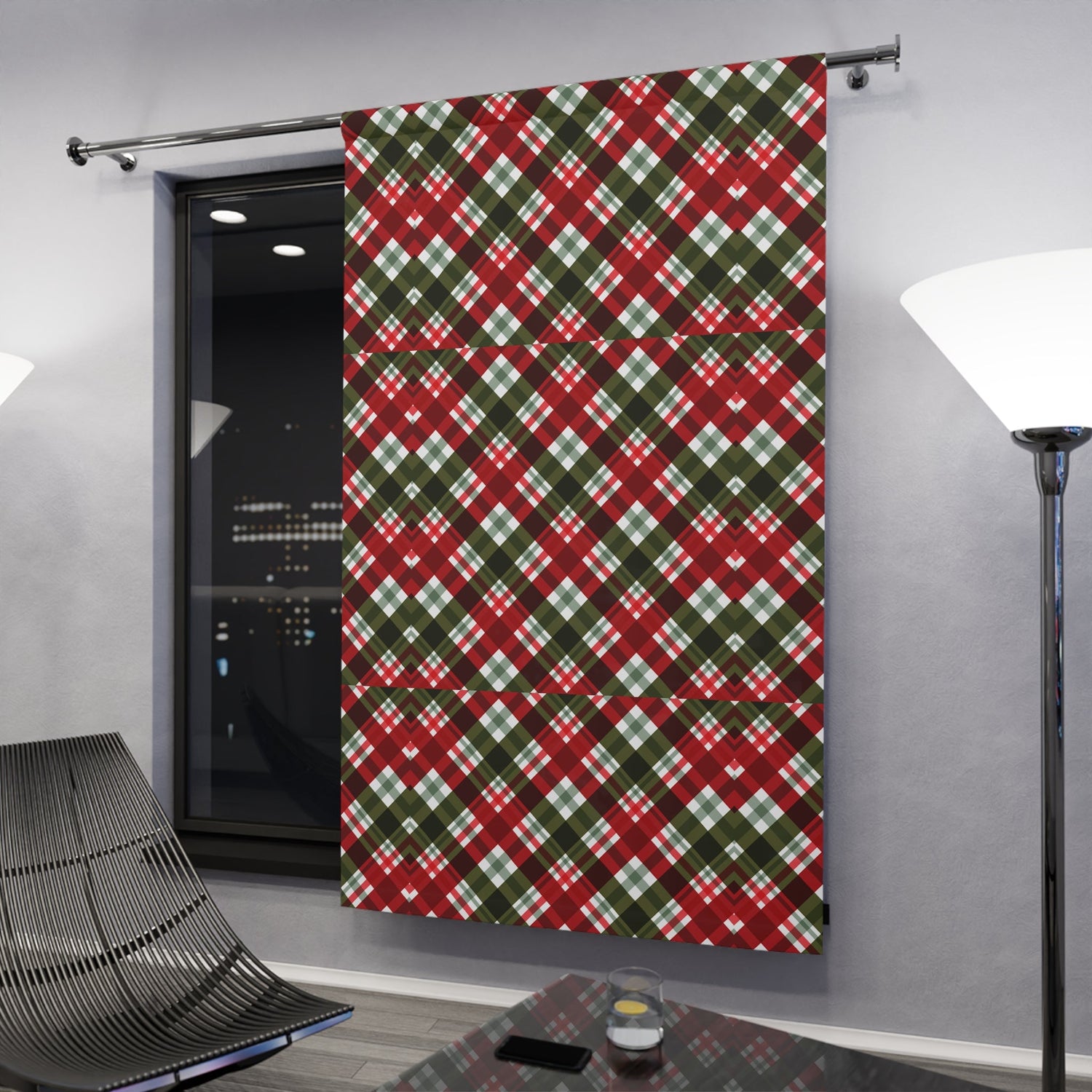 Window Curtains (1 Piece) Christmas pattern