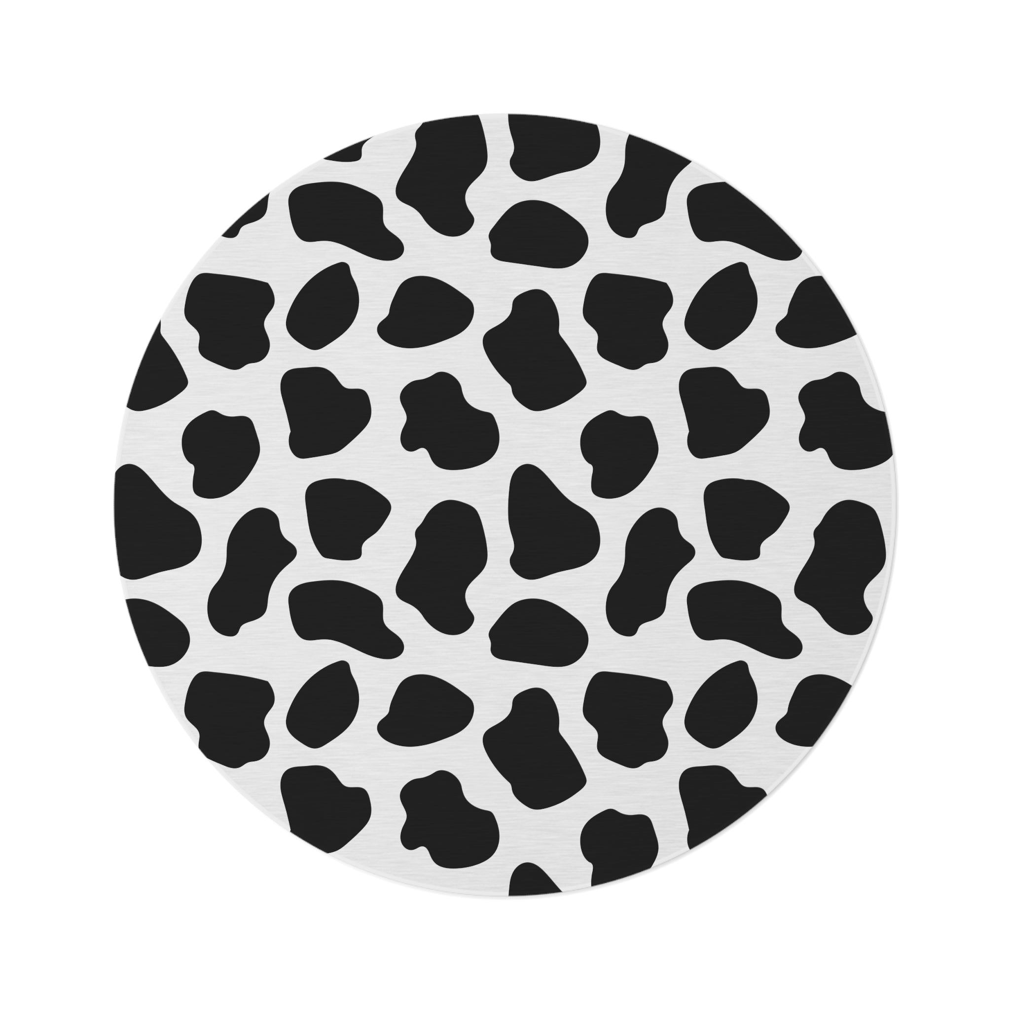 Round Rug Cow print