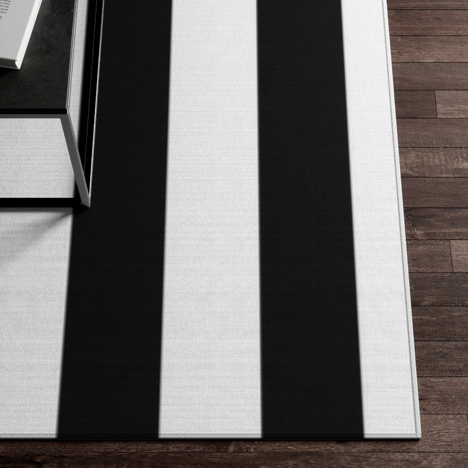 Dornier Rug Black and White stripes