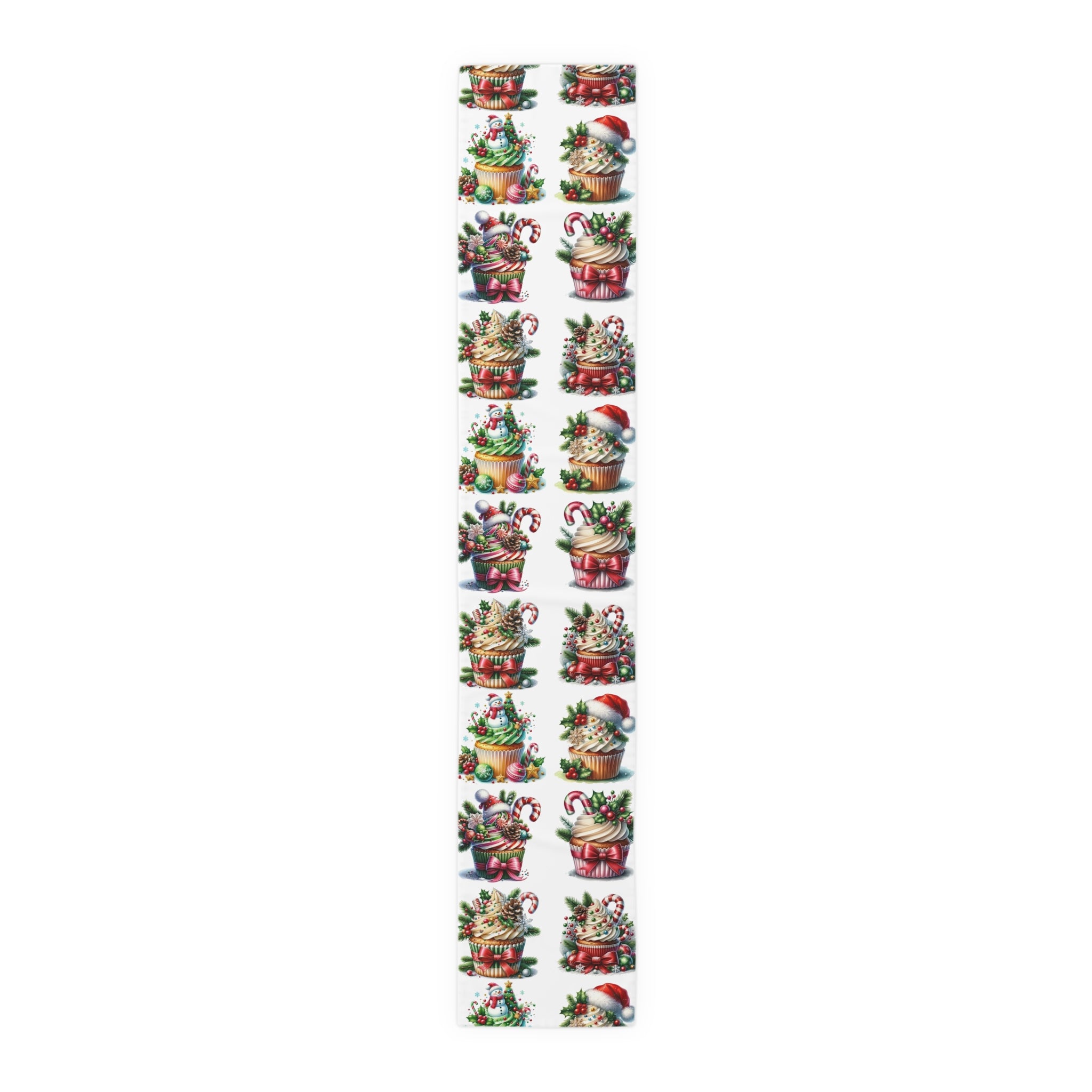 Table Runner (Cotton, Poly) Muffins Christmas