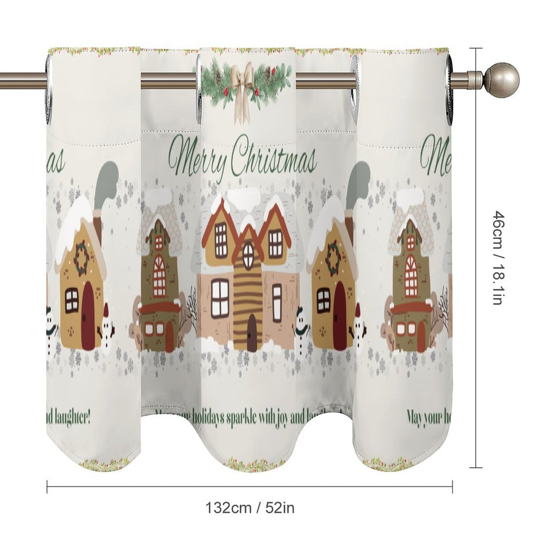 Merry Christmas Window Valances