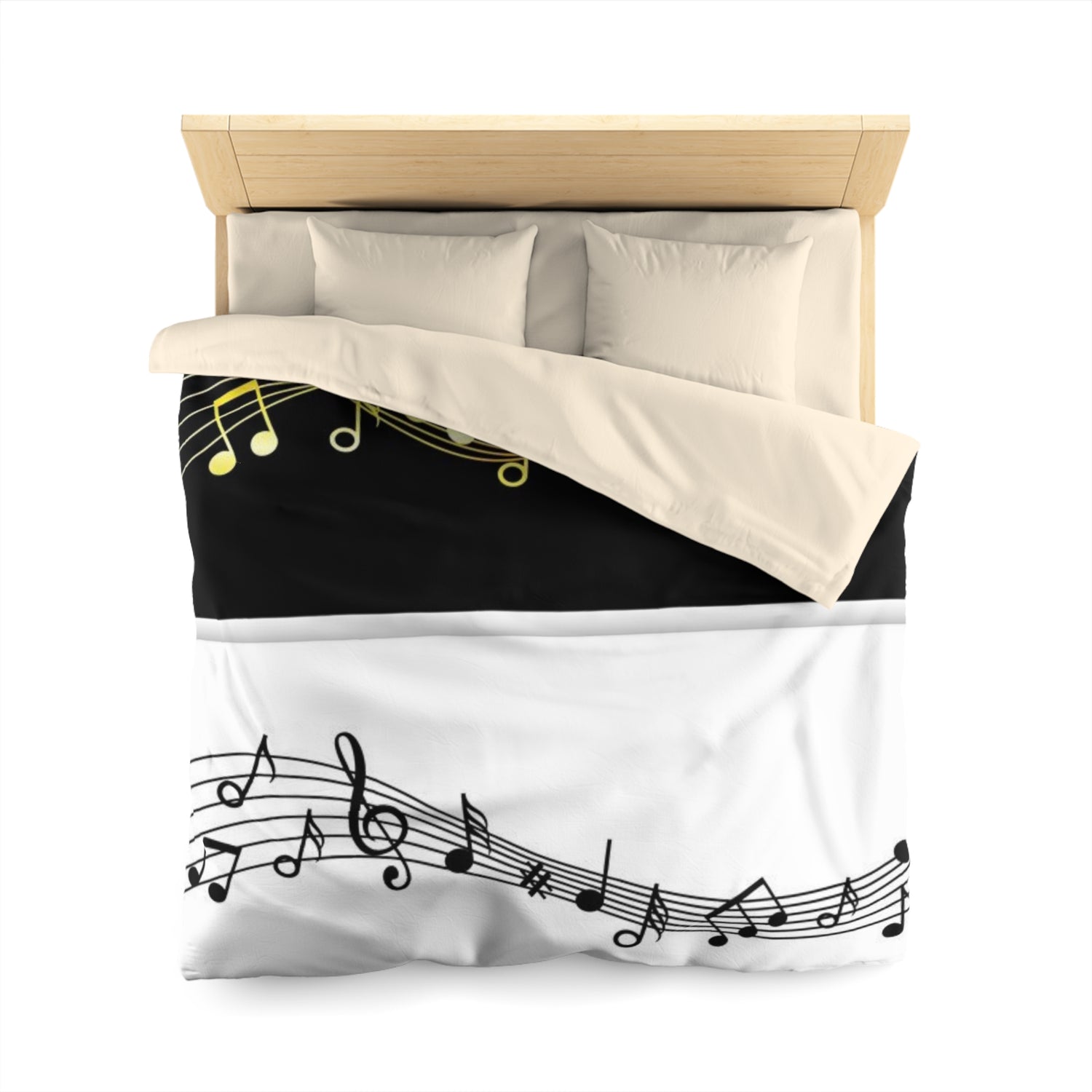 Microfiber Duvet Cover Music