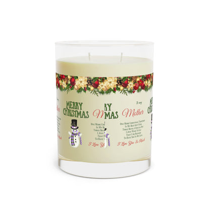 Scented Candle - Full Glass, 11oz Merry Christmas to my Mother