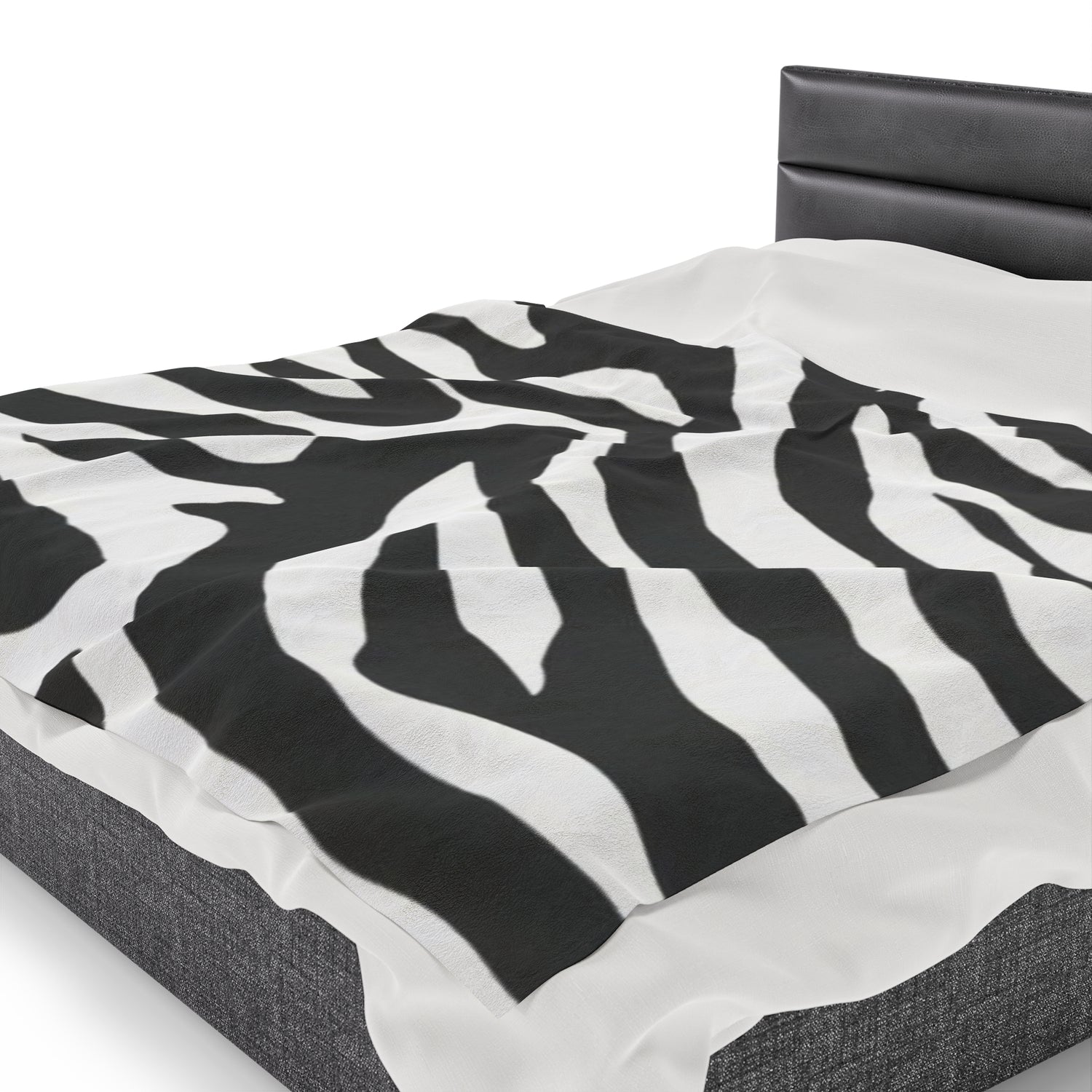 Velveteen Plush Blanket Zebra