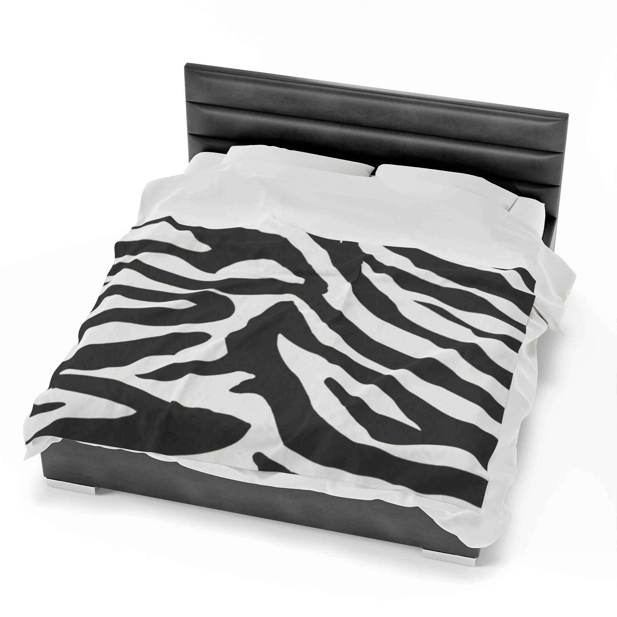 Velveteen Plush Blanket Zebra