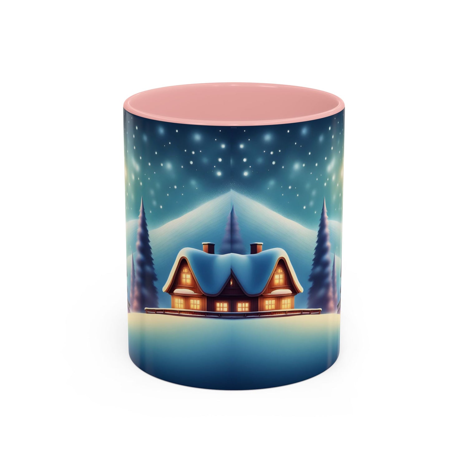 Accent Coffee Mug Winter Scenery