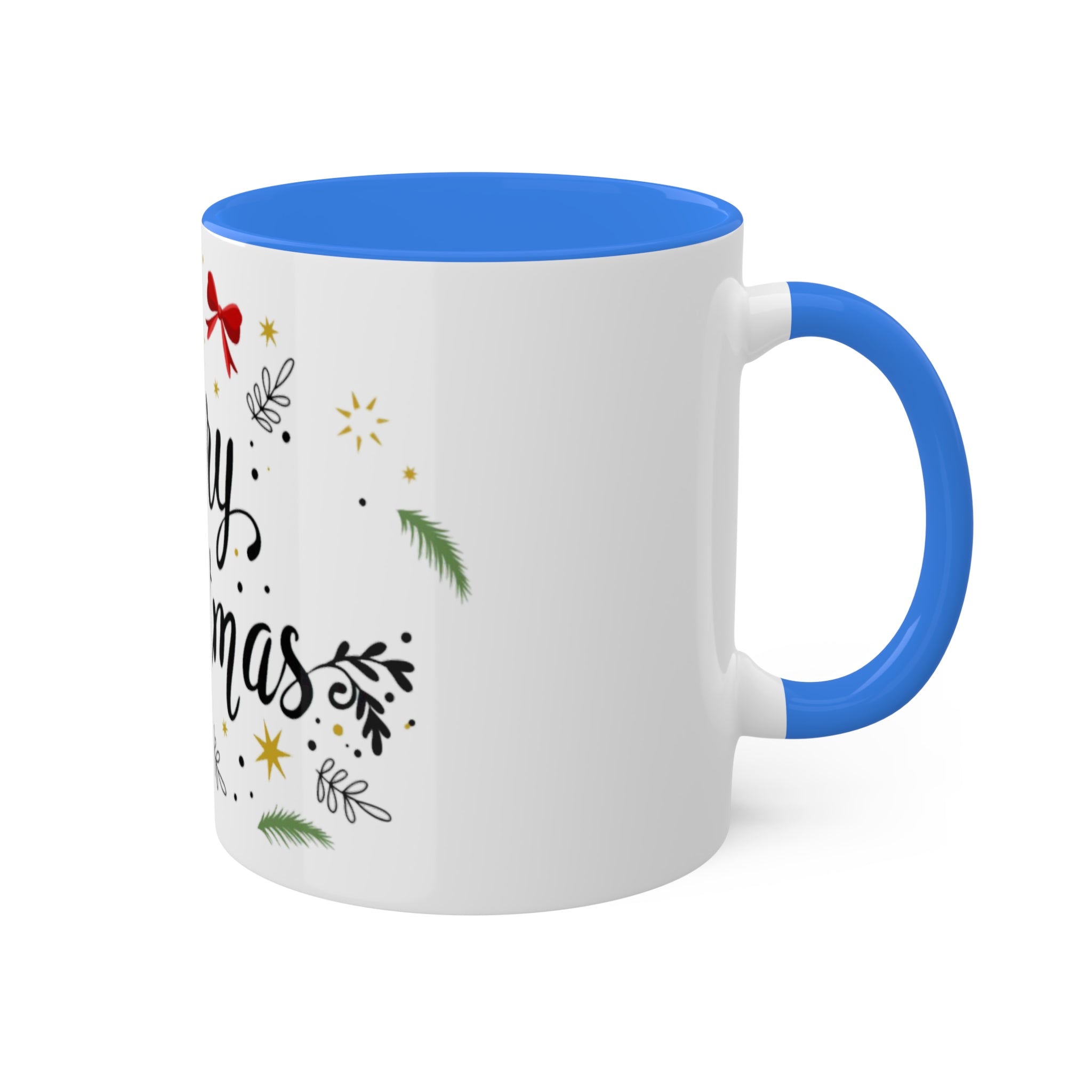 Merry Christmas Colorful Mugs, 11oz