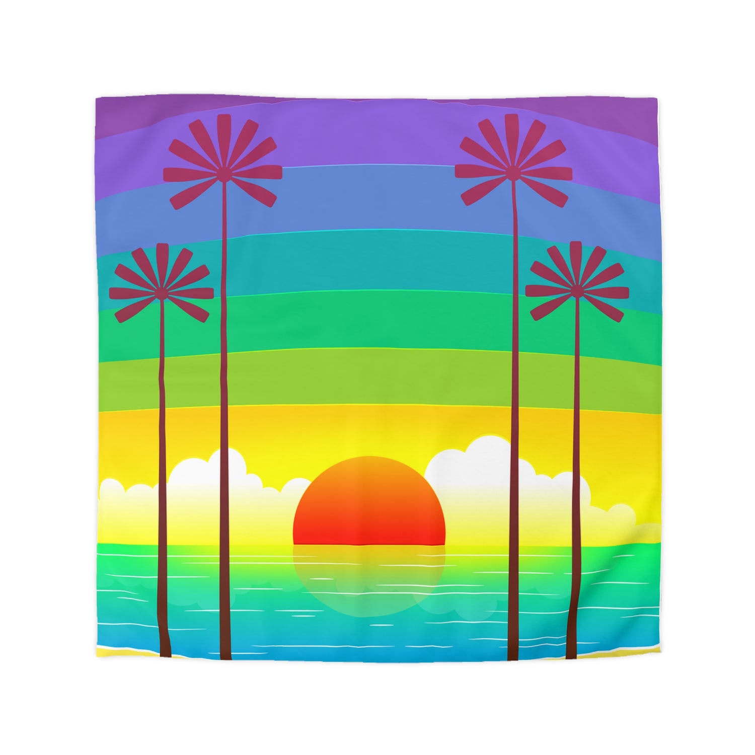 Microfiber Duvet Cover Sunset