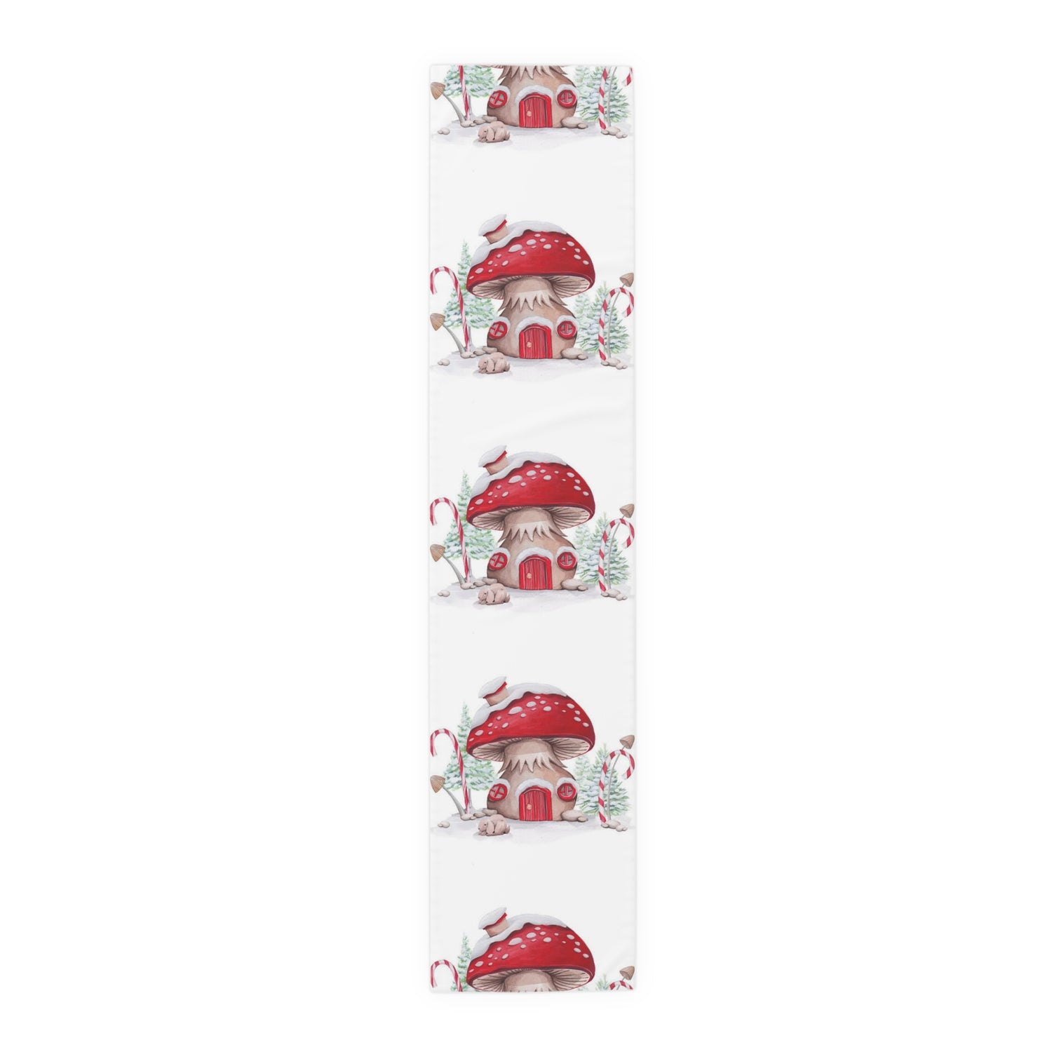 Table Runner (Cotton, Poly) Christmas decoration Mushrooms