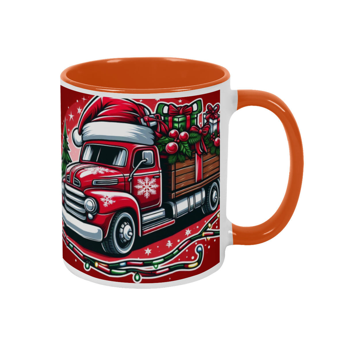 Mug Christmas red Santa Claus Truck decoration