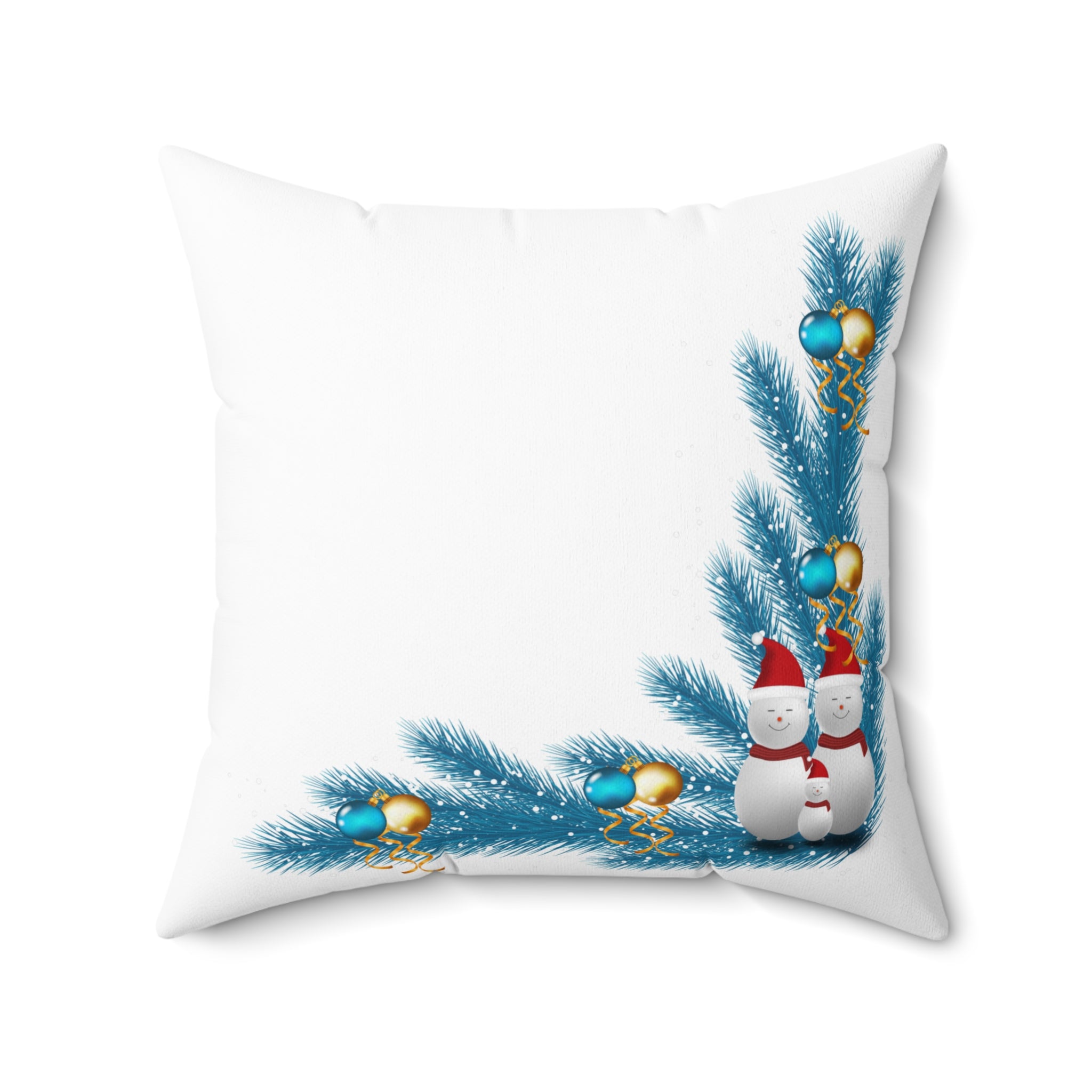 Spun Polyester Square Pillow Christmas