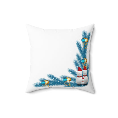 Spun Polyester Square Pillow Christmas