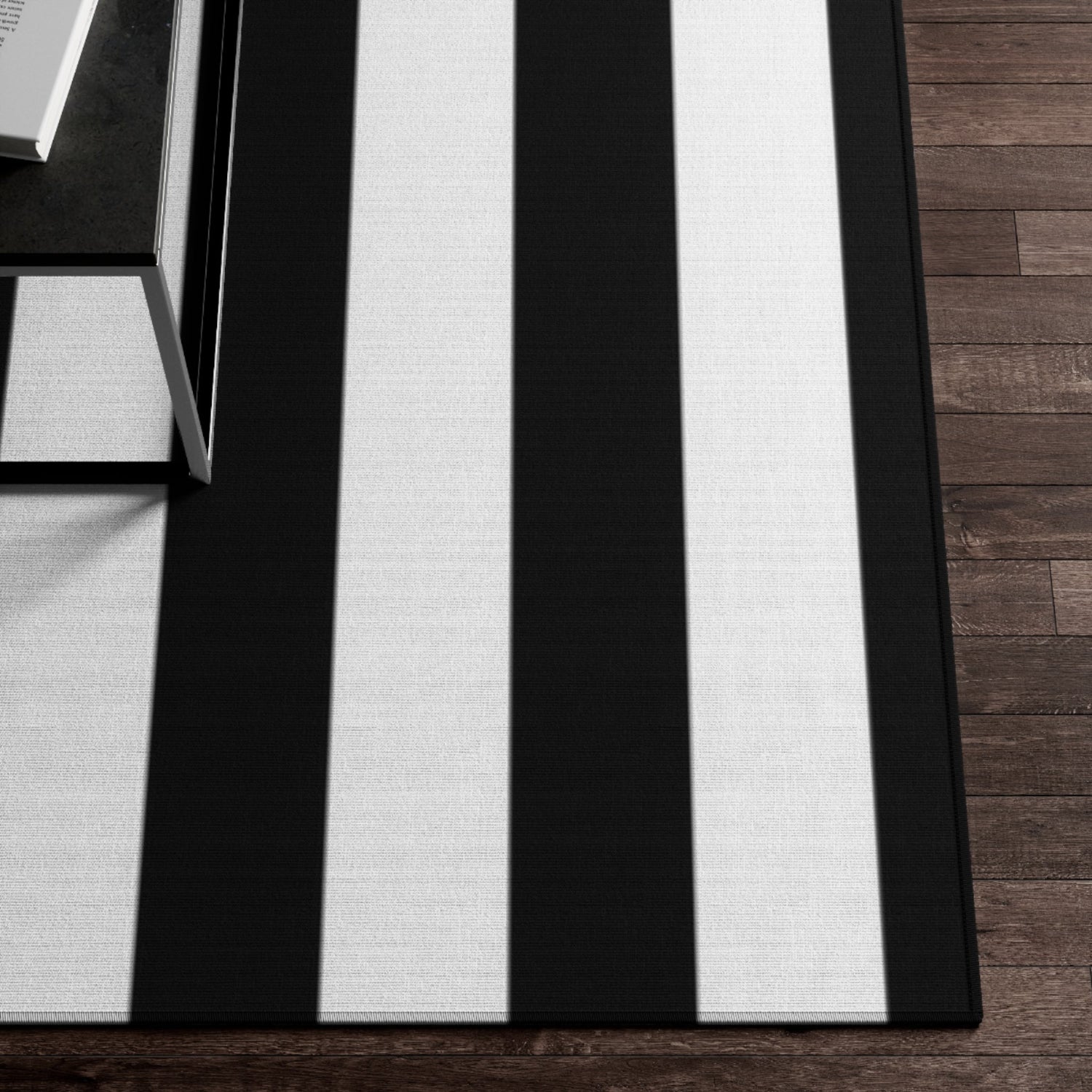 Dornier Rug Black and White stripes