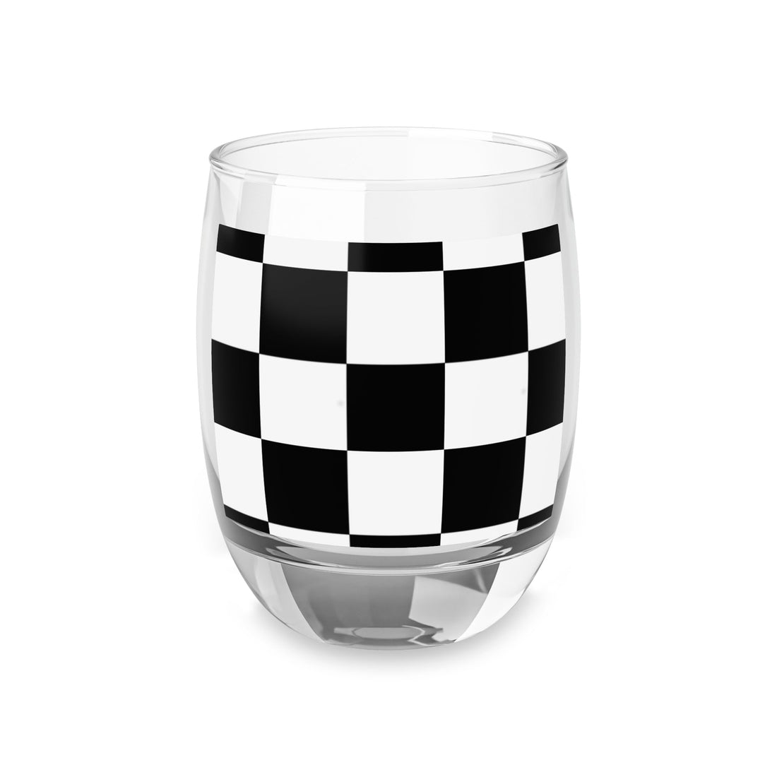 Whiskey Glass Black White