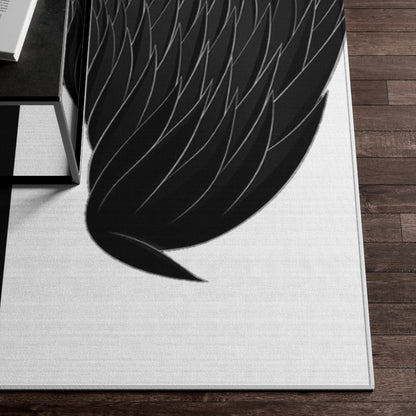 Dornier Rug Angel Wings black and white