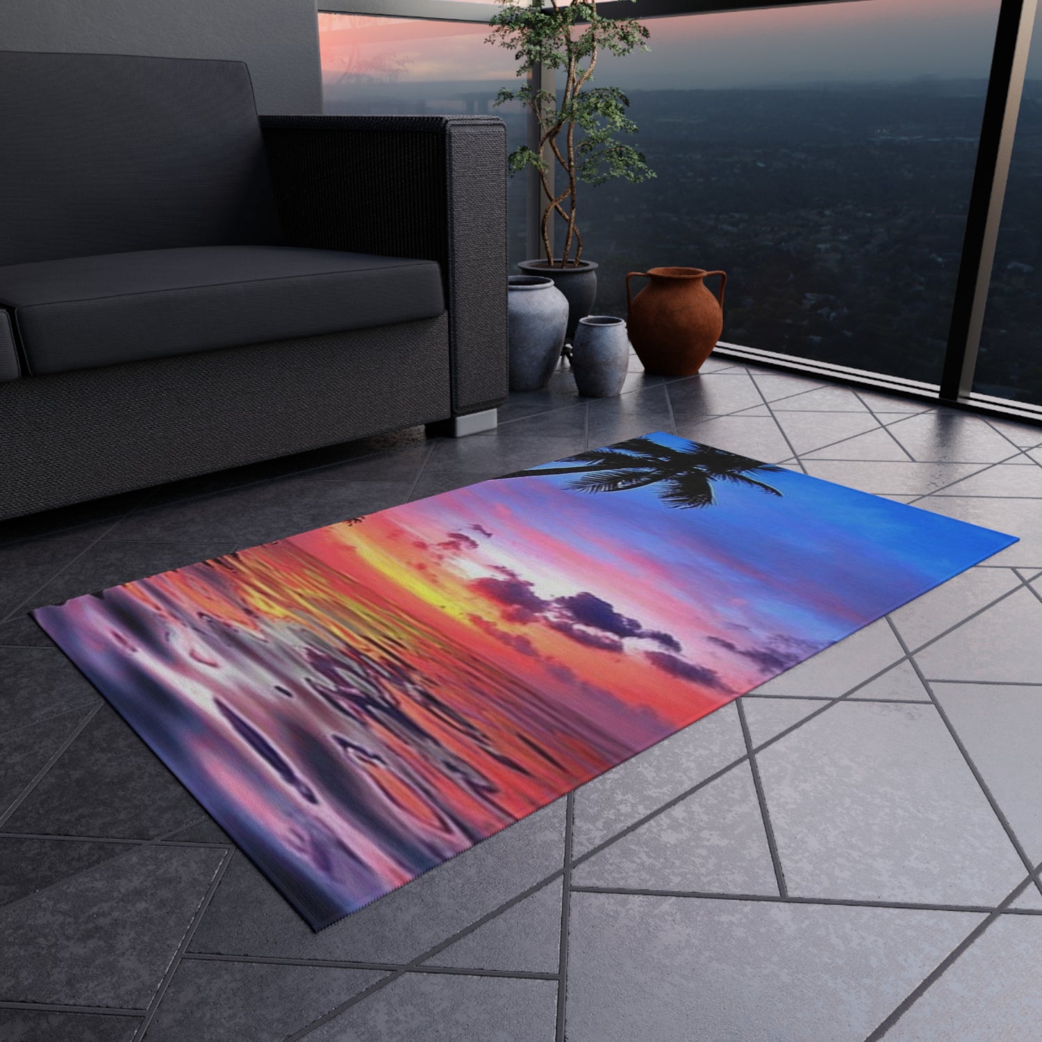 Outdoor Rug Sunset