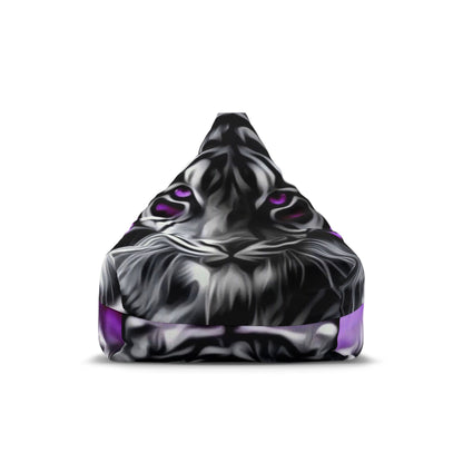 Bean Bag Chair Cover Purple Tiger