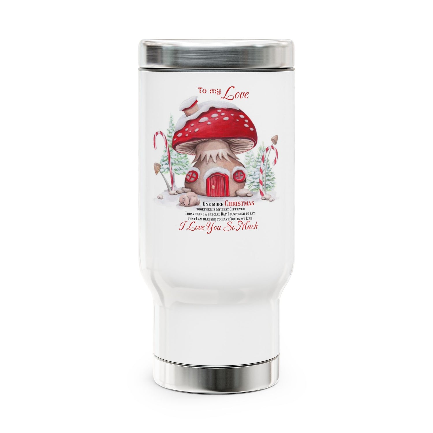 Stainless Steel Travel Mug Christmas decoration I love You so much