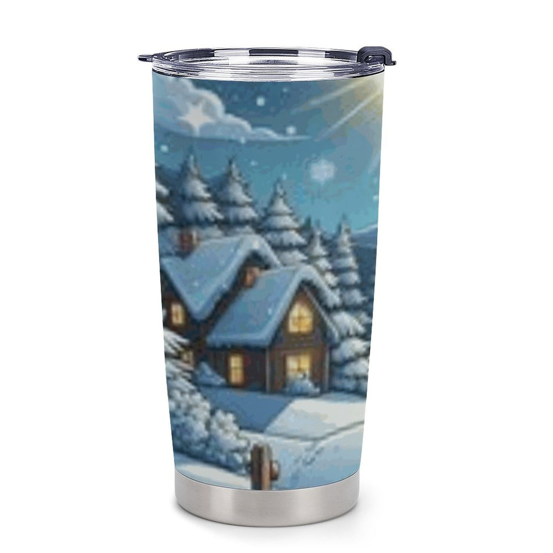 Car Travel Coffee Mug with Lid (All-Over Printing)