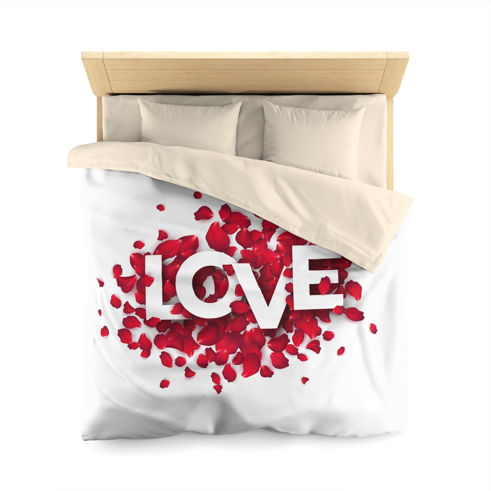 Microfiber Duvet Cover Love