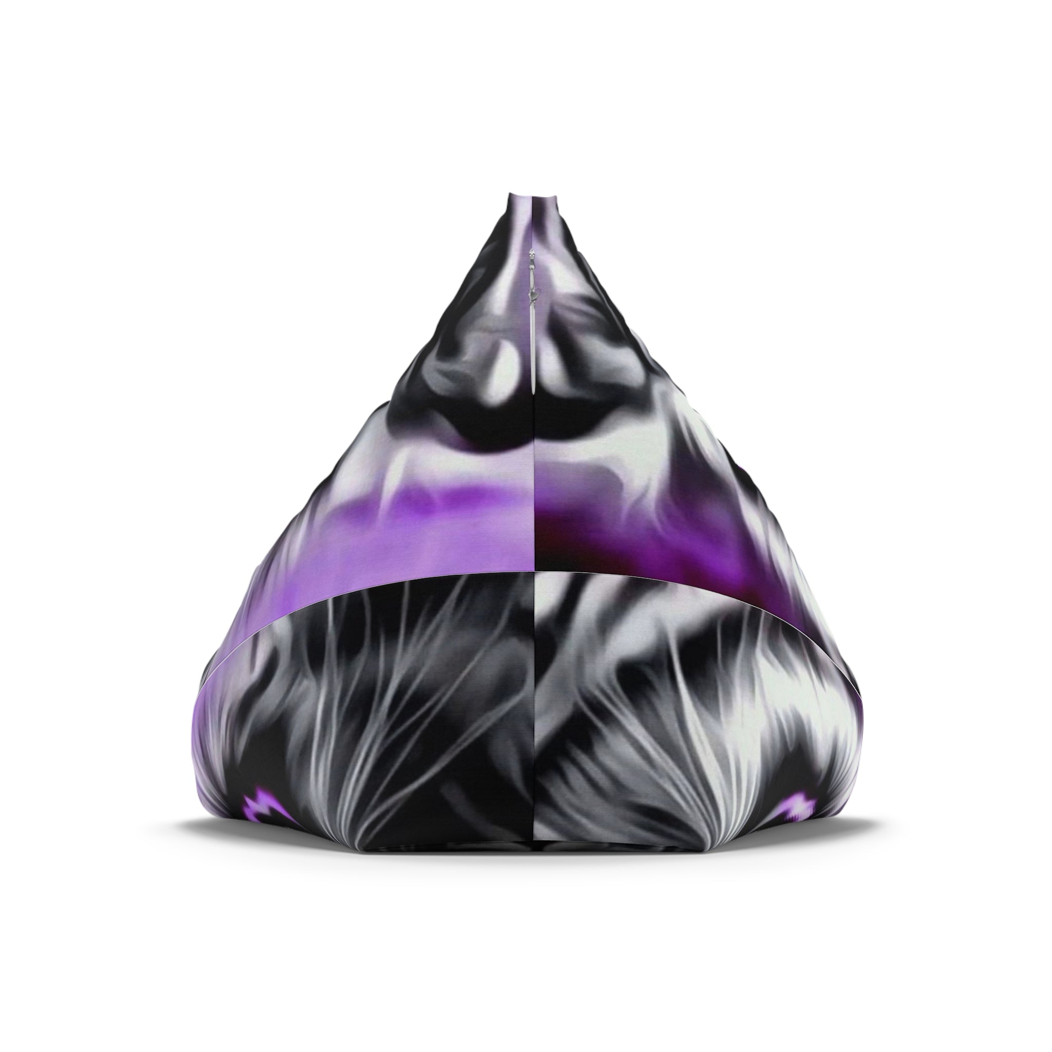 Bean Bag Chair Cover Purple Tiger