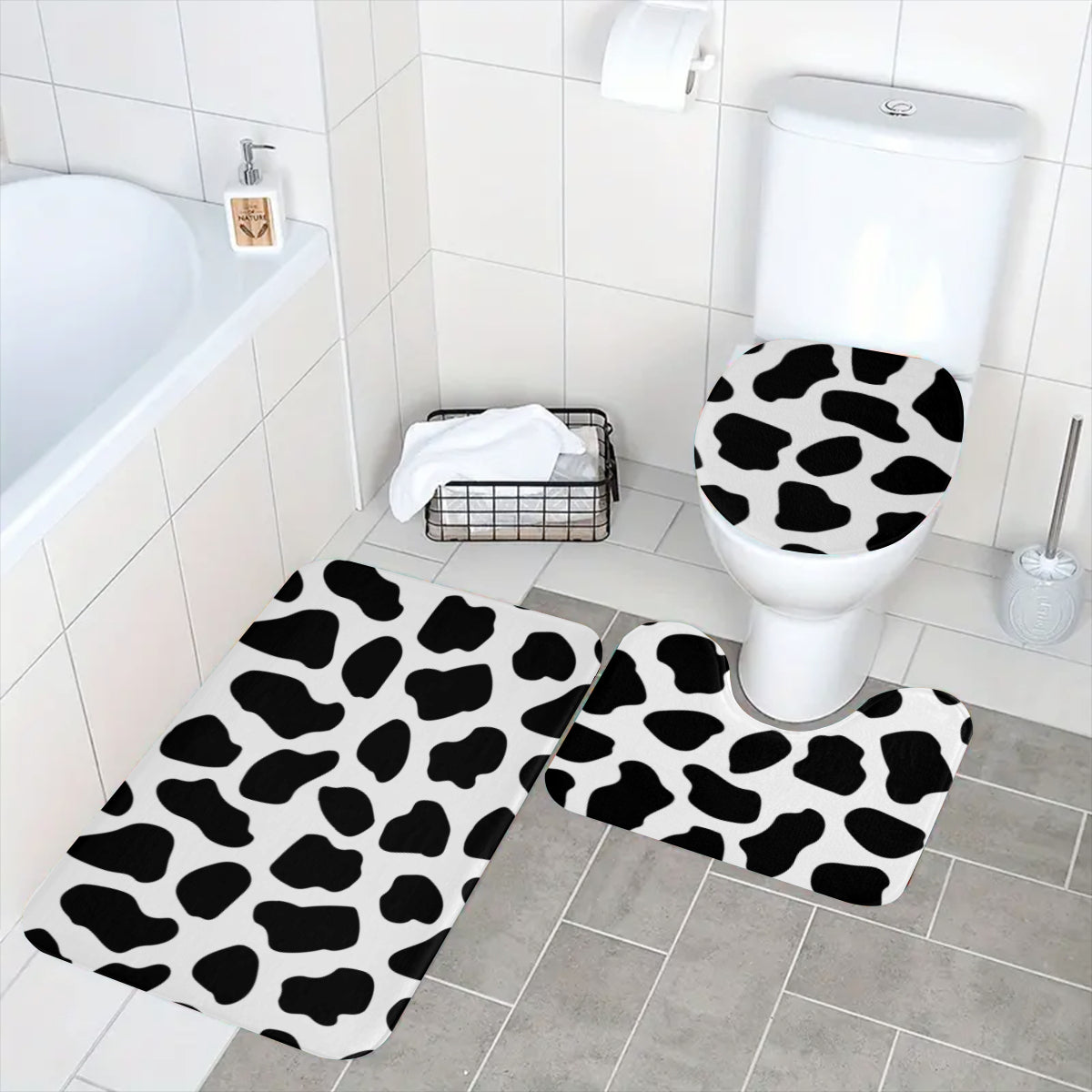 Bathroom Set cow-print