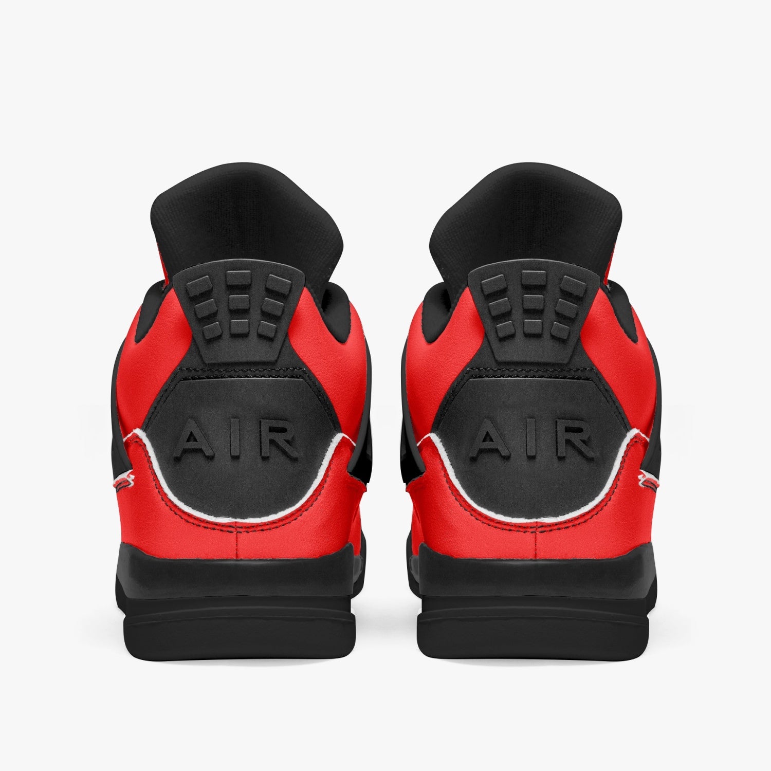 698. AJ4 Basketball Sneakers -Black Red